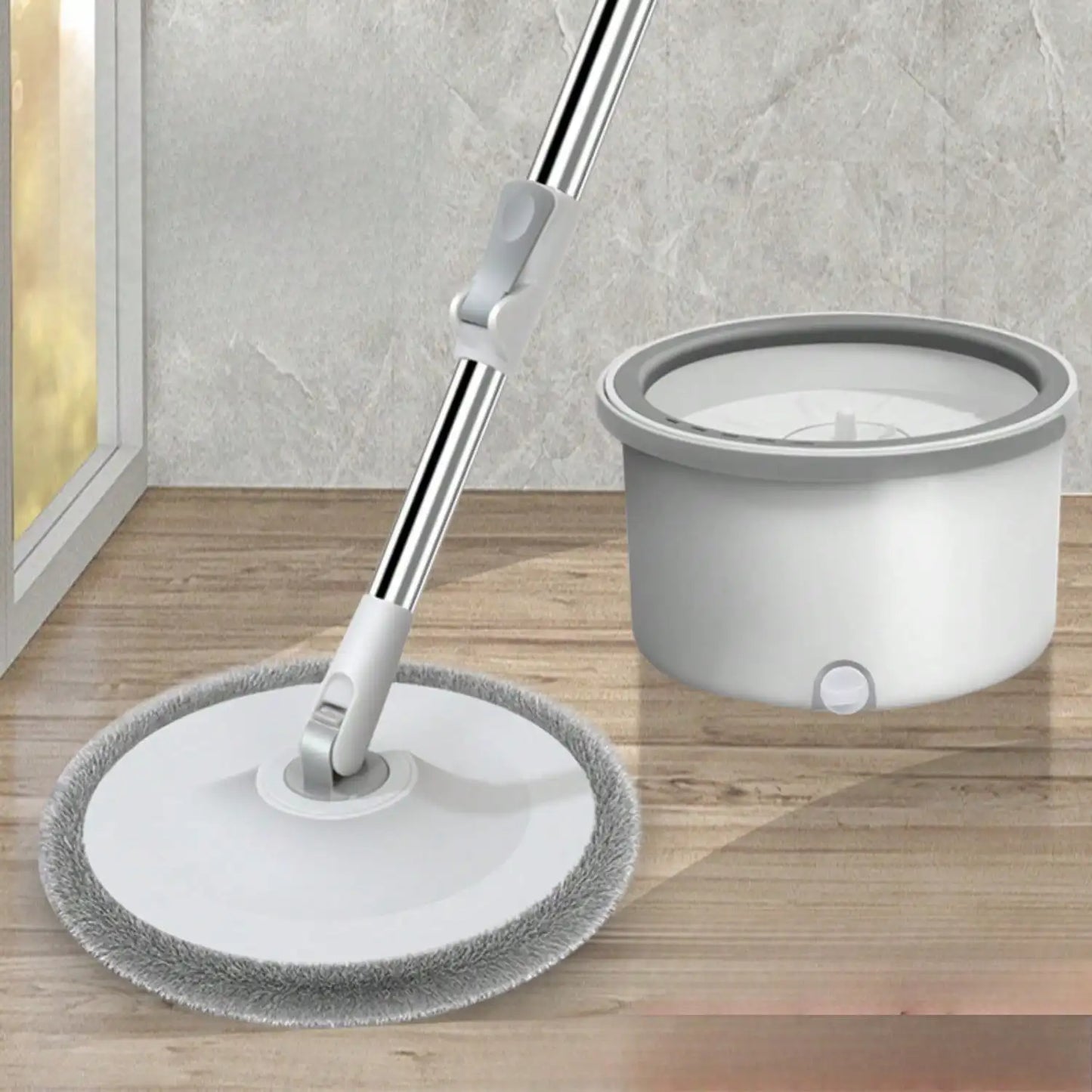 Lazy Hands-free Washing Sewage Separation Mop Microfiber Set
