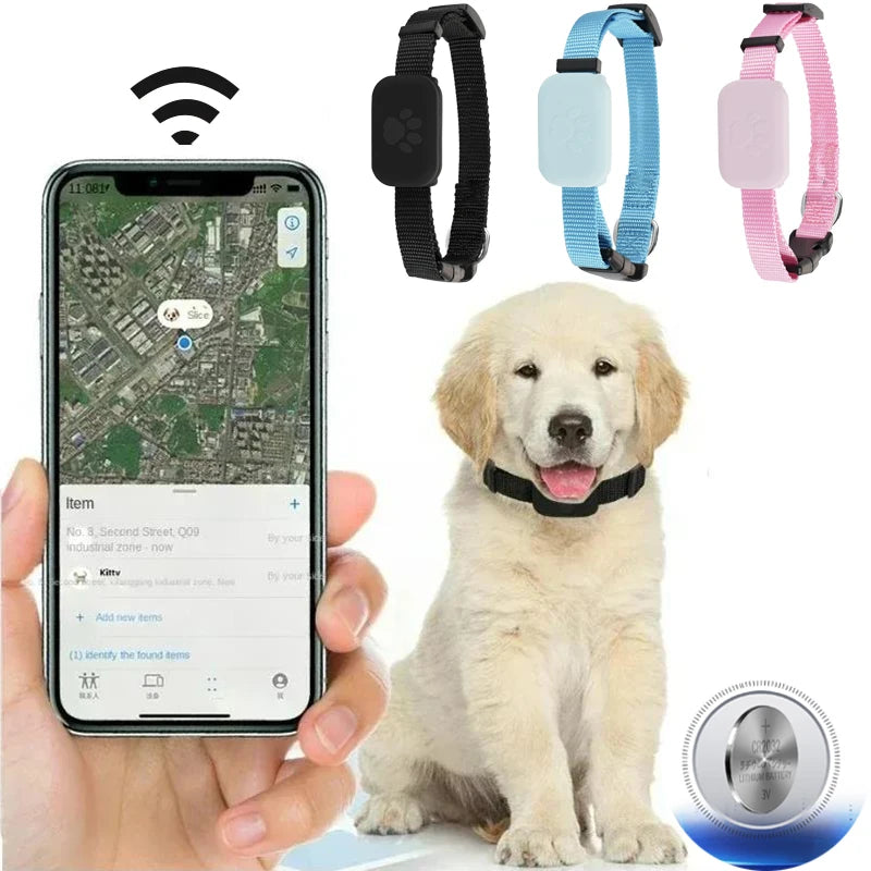 Pet Bluetooth GPS Tracker Mini Dog and Cat Movement Tracker