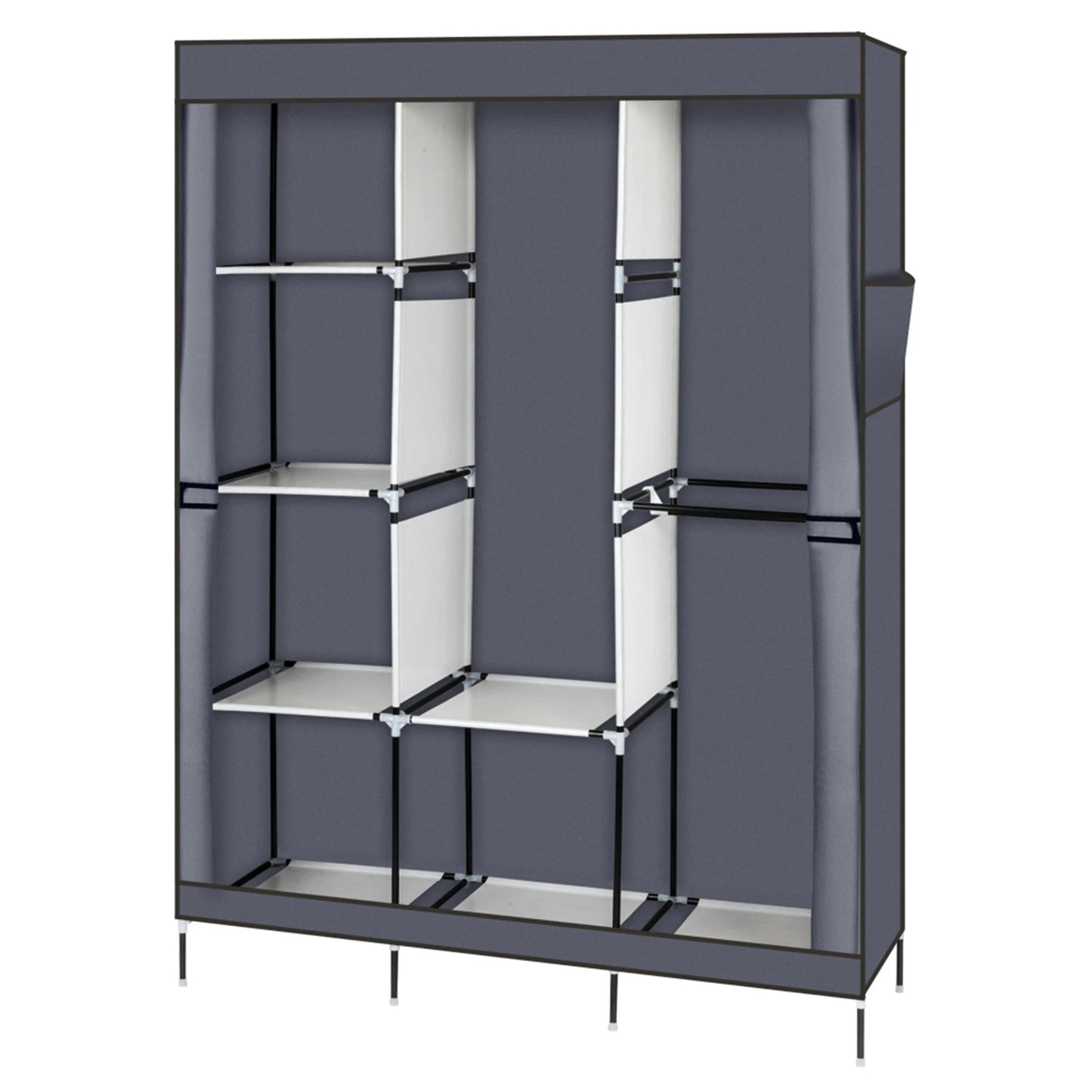 71 Inch Portable Wardrobe Clothes Rack Storage Organizer