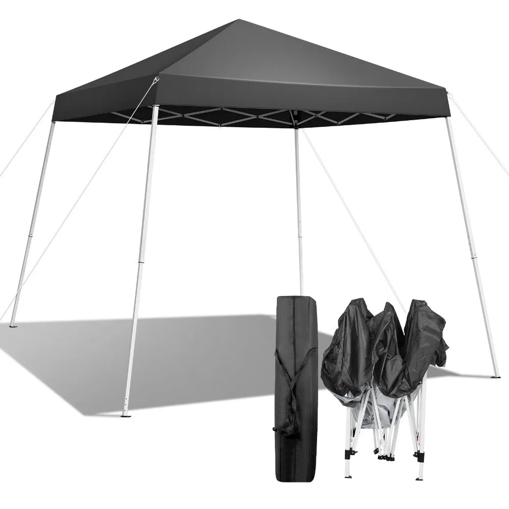 Pop Up Gazebo Canopy Tent with Waterproof Carry Bag for 3 to 4 Users Automatic Setup