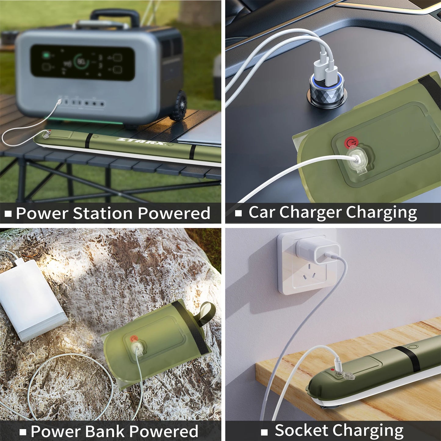Rechargeable Portable Camping Light 2000mAh Waterproof Tent Lamp