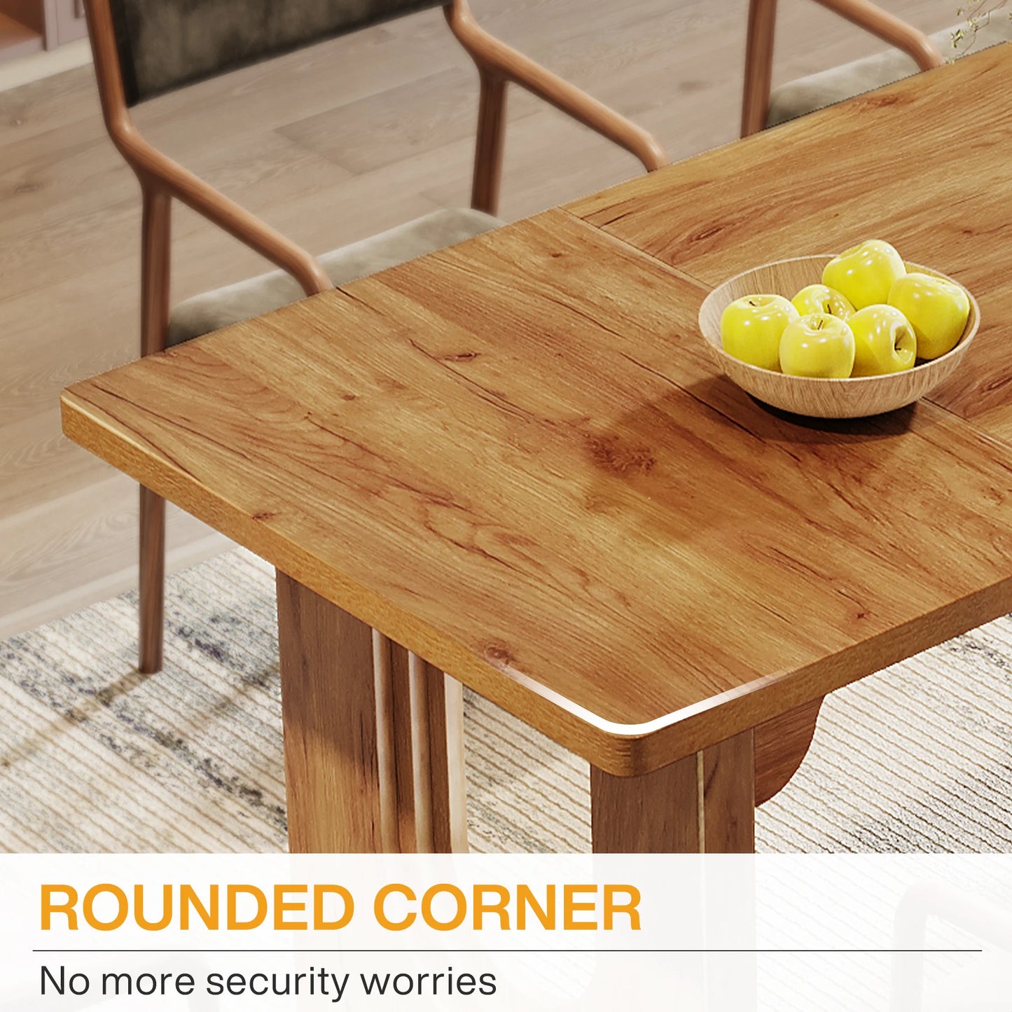 Tribesigns Modern Dining Table 71 Inch For 6 To 8 People