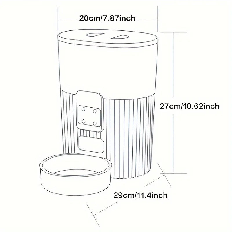 Automatic Feeder Dog Cat Fixed Feeding Dispenser Wifi Remote