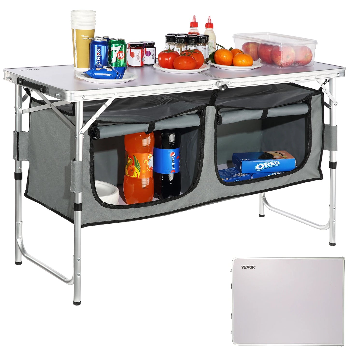 Camping Kitchen Table Quick set-up Folding Camping Table MDF