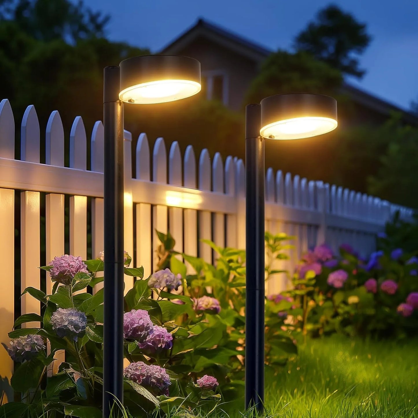 8 Pack Solar Pathway Lights Outdoor, Bright 12 LED Set