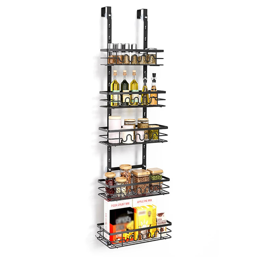Over The Door Organizer, Wall Mounted Kitchen Bathroom Rack