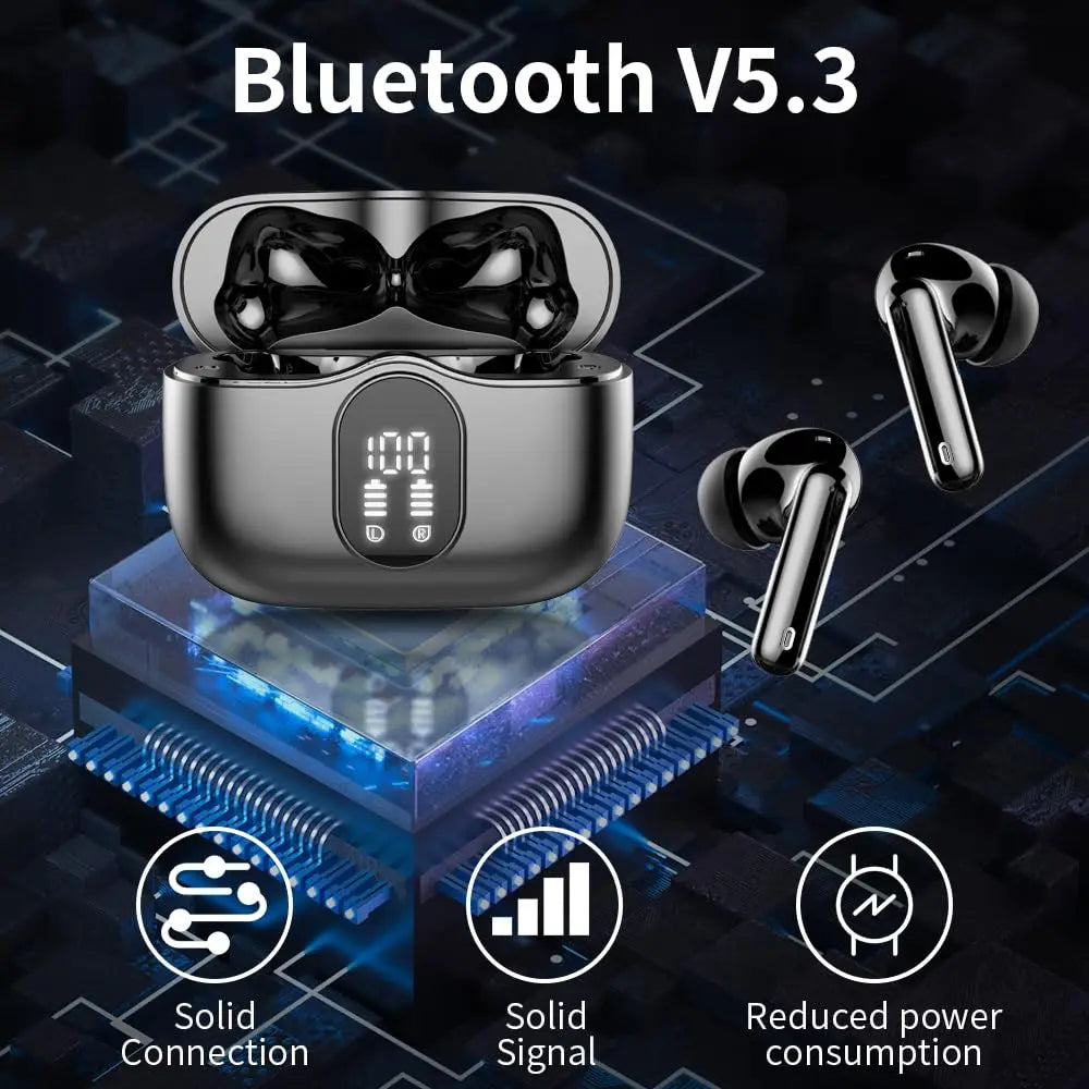 Wireless Earbuds with Bluetooth 5.3, 36 Hours Playtime