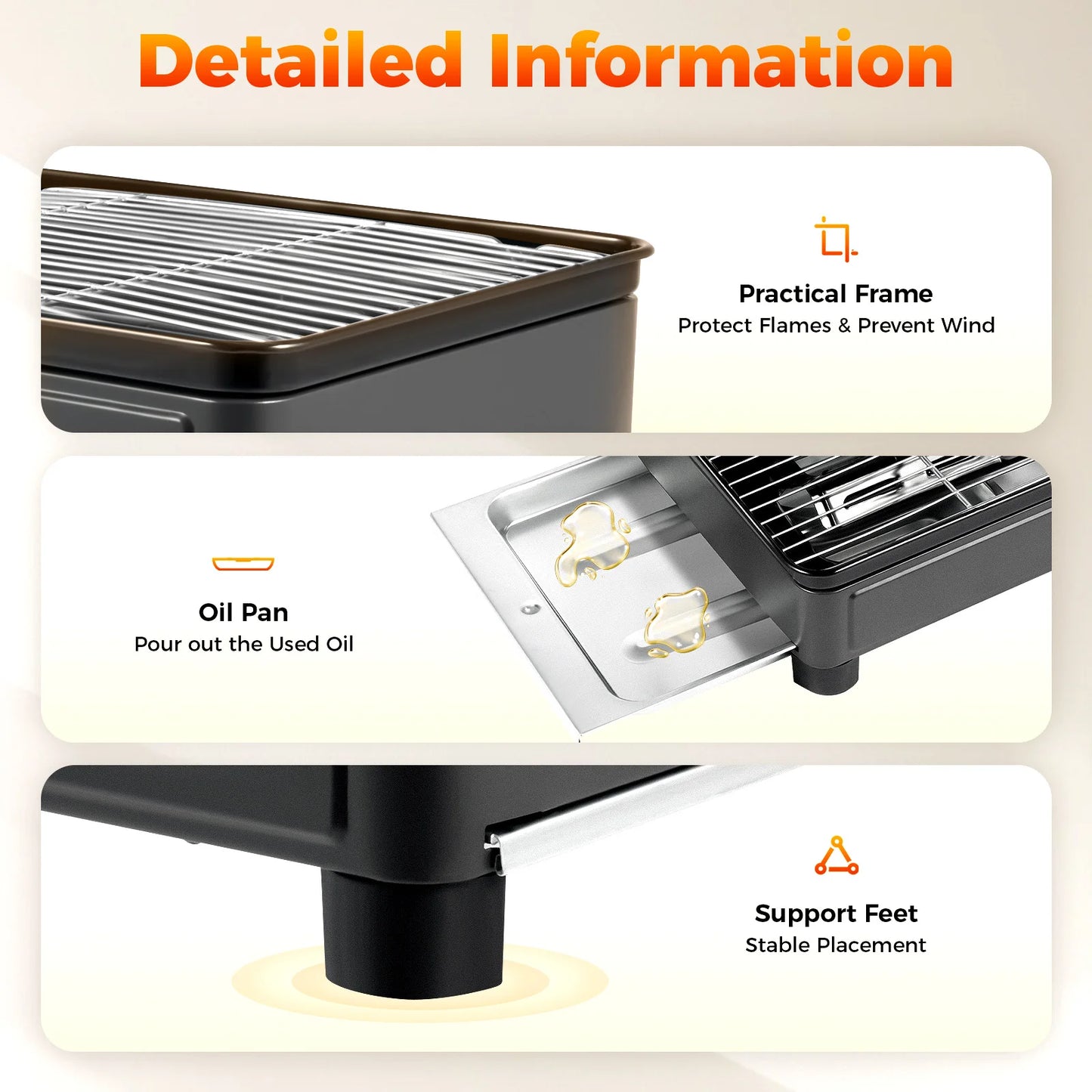 Portable Butane Camping Stove With 2 Gas Connections
