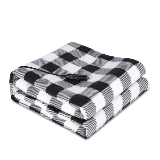 Electric Heated Blanket 12V Car Heating Cushion 150x108cm Portable Warmth for Home and Vehicle