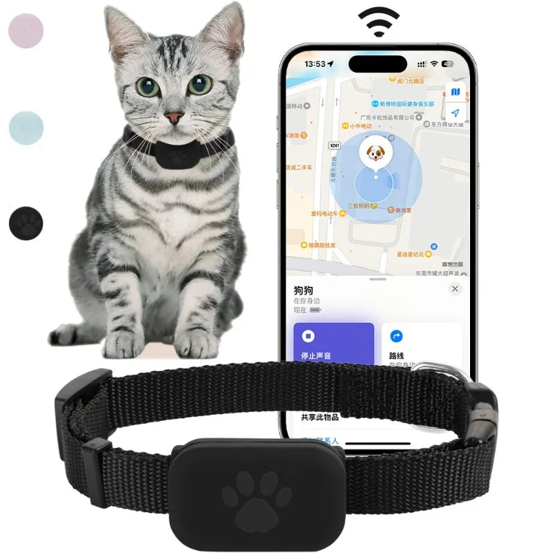 Pet Bluetooth GPS Tracker Mini Dog and Cat Movement Tracker