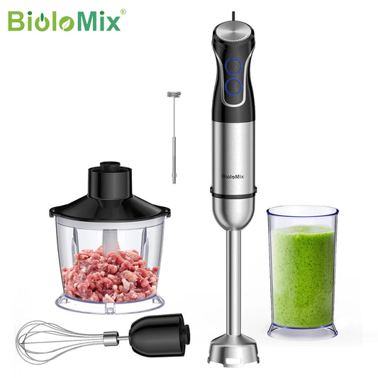 5 In 1 Immersion Hand Blender 1500W Blender With 304 Stainless Steel Blade Food Processor Smoothies Puree Baby Food