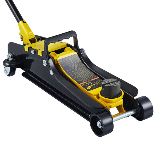 2.5T Floor Hydraulic Jack,  Low Profile, Heavy-Duty Steel with Single Piston Lift Pump