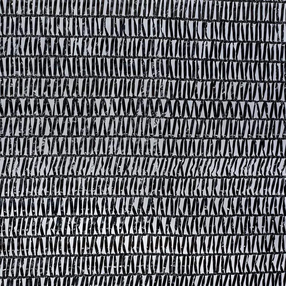 6.5 Ft x 20 Ft 50 Percent Sunblock Shade Cloth Cover with Clips for Plants Black