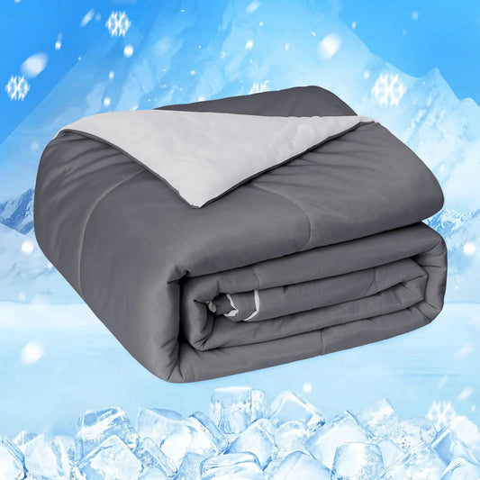 One Cool Comforter Double-Sided Cold Technology Fabric Cool Blanket for Night Sweats