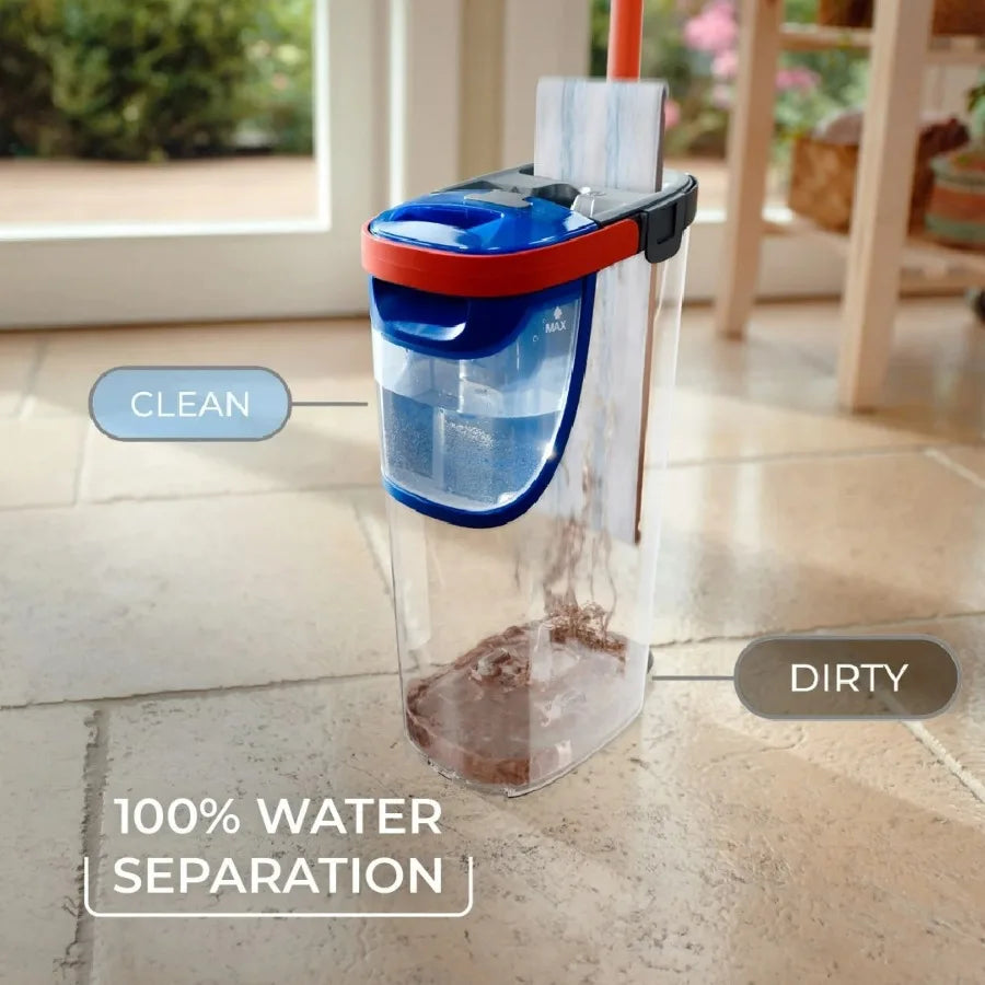 O-Cedar H2Pro Flat Mop System With Clean And Dirty Water Separation