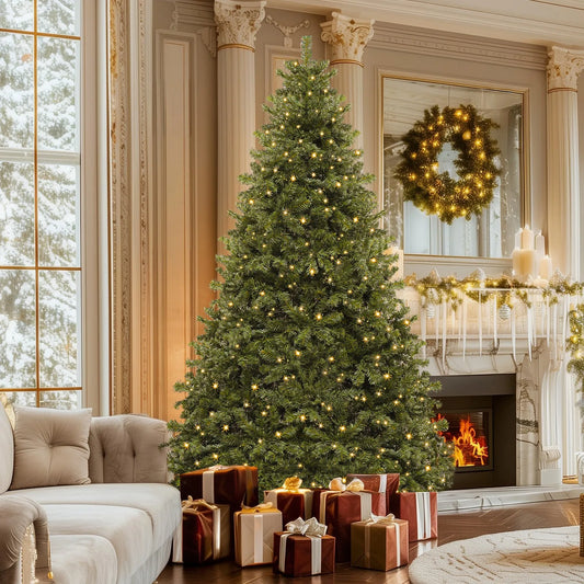 6ft Prelit Spruce Artificial Christmas Tree With 880 Branch Tips And 250 Lights Realistic Look