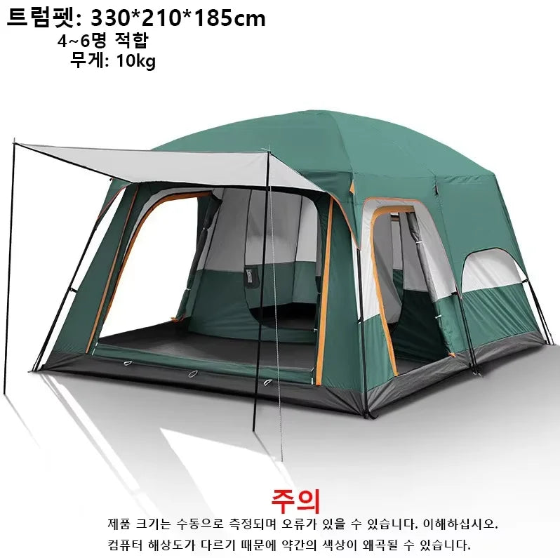 Upgraded 4 Season Camping Tent For Eight Plus Waterproof
