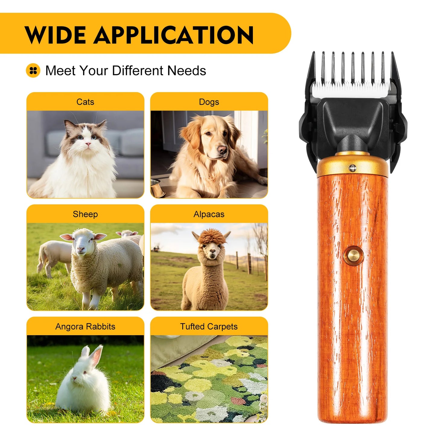 Electric Animal Clipper Shears for Wool and Dogs