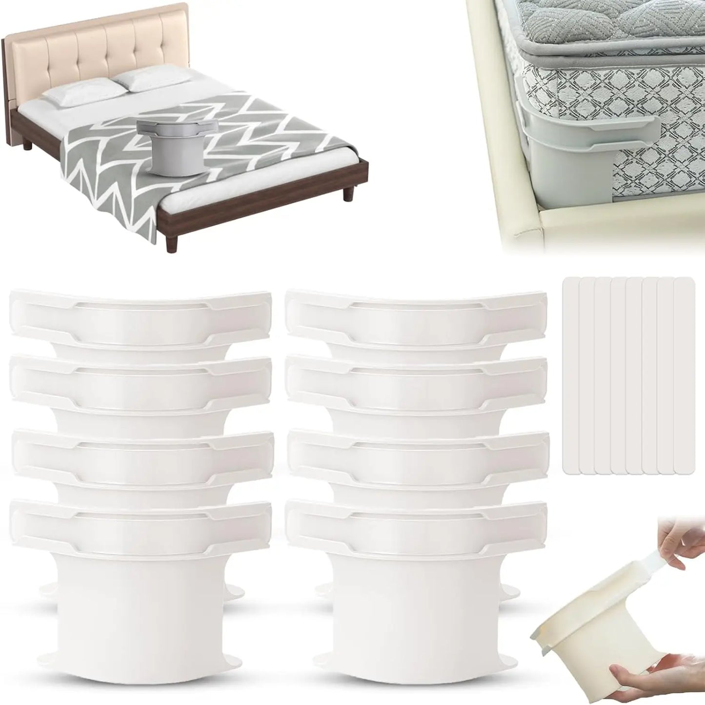 8 Pack Bed Lock Sheet Holders Fitted Sheet Clips Heavy Duty Mattress Size Compatible