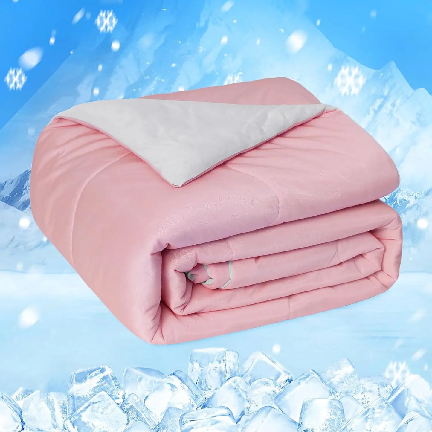 One Cool Comforter Double-Sided Cold Technology Fabric Cool Blanket for Night Sweats
