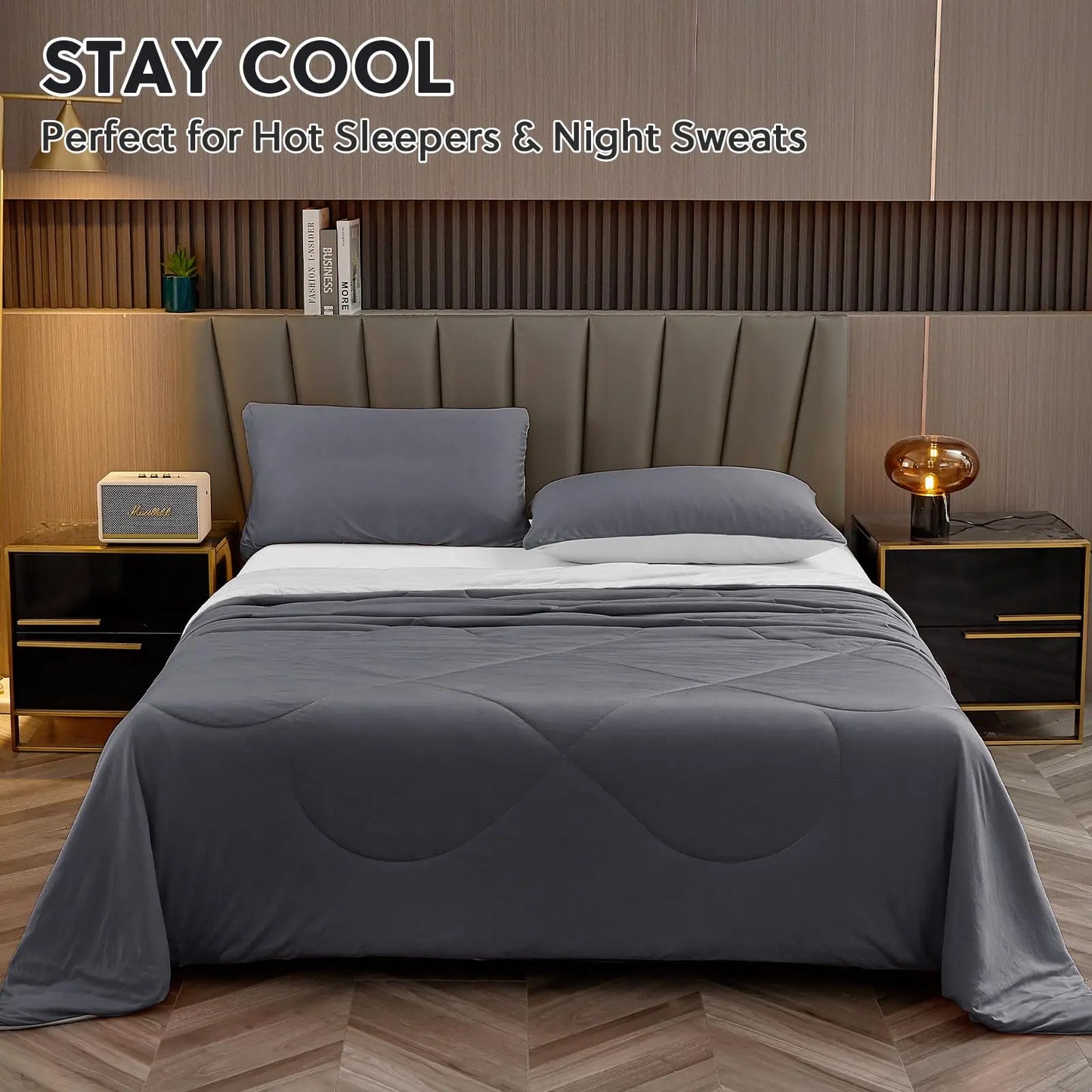 One Cool Comforter Double-Sided Cold Technology Fabric Cool Blanket for Night Sweats