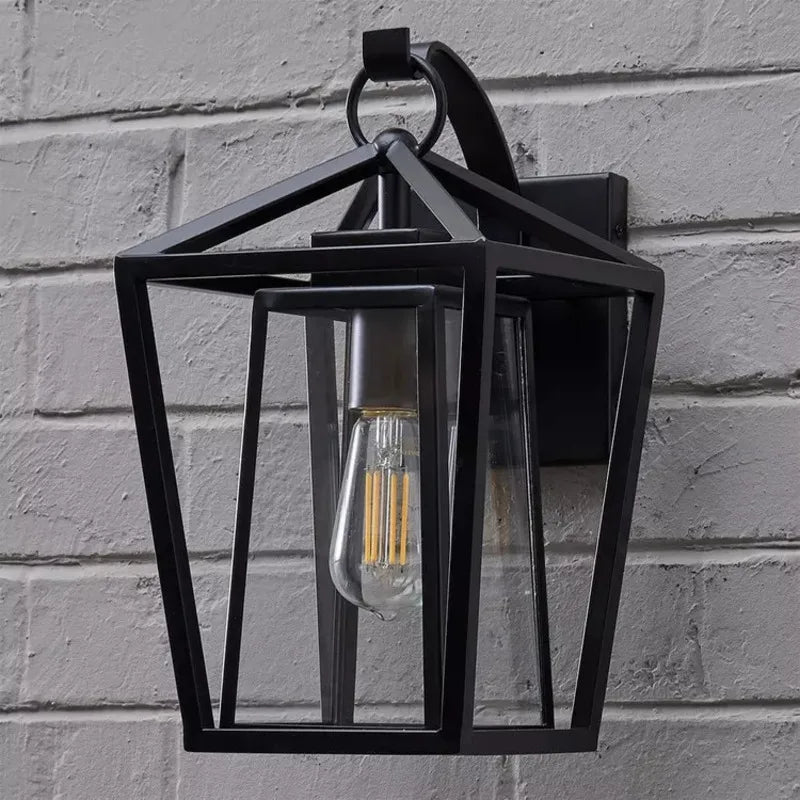 Outdoor Wall Light Fixtures, with E26 Sockets & Glass Shades