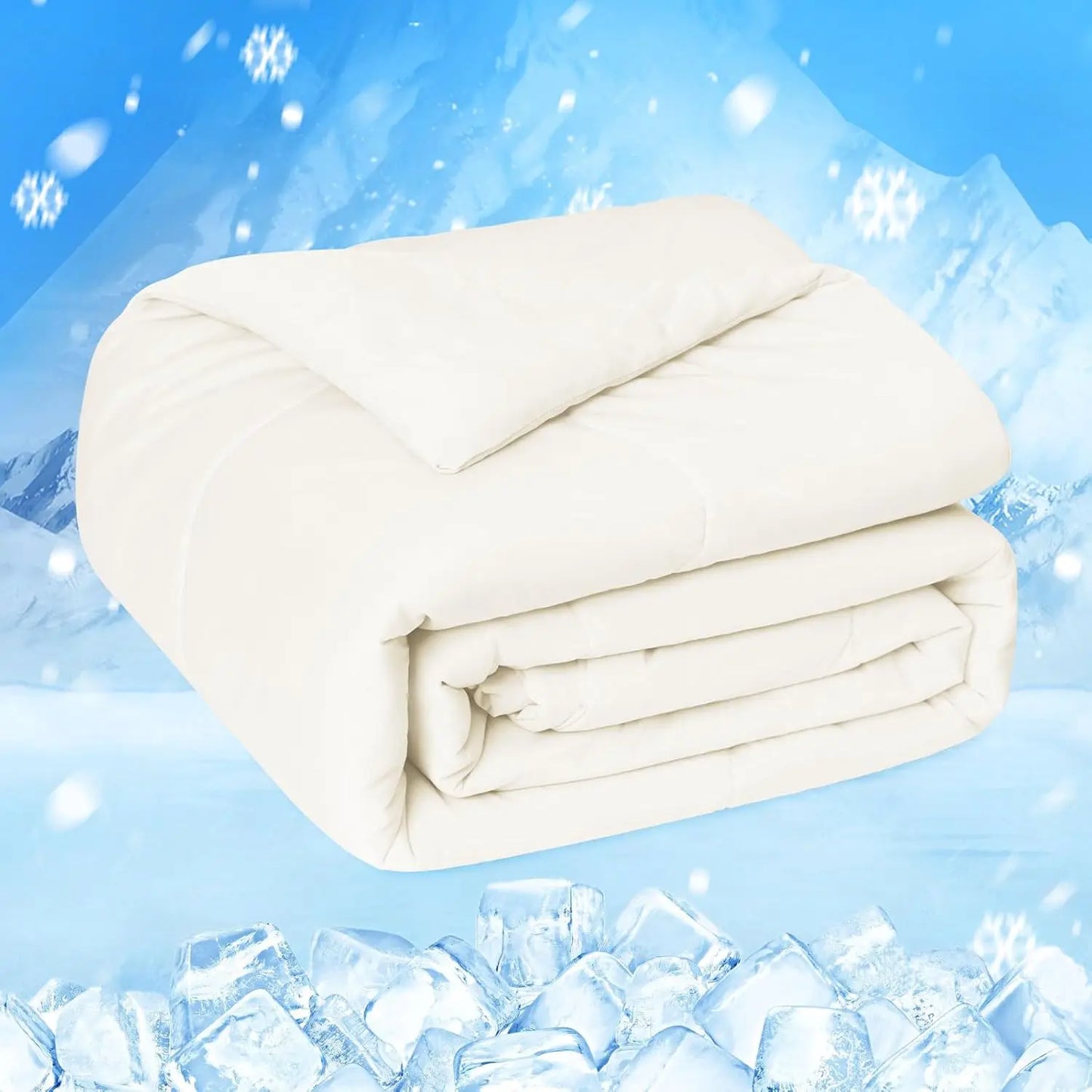 One Cool Comforter Double-Sided Cold Technology Fabric Cool Blanket for Night Sweats