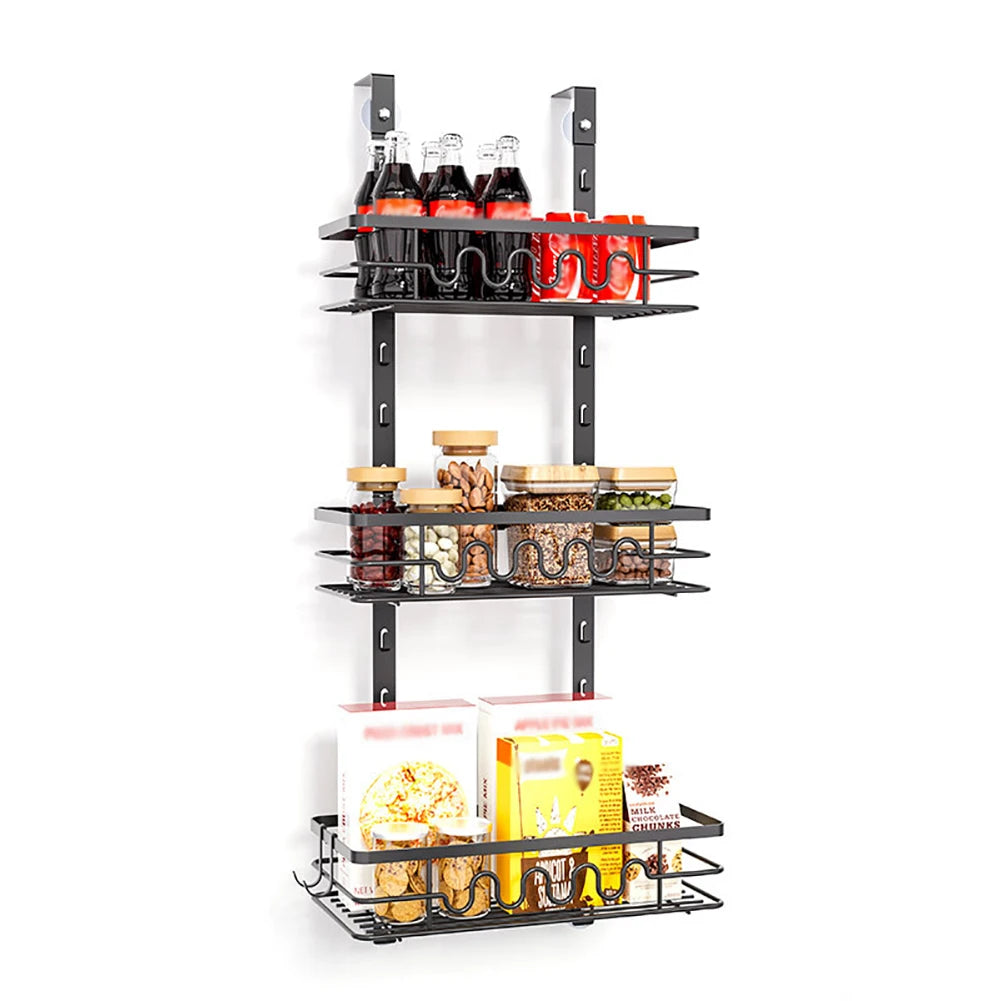 Over The Door Organizer, Wall Mounted Kitchen Bathroom Rack