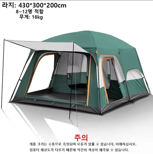 Upgraded 4 Season Camping Tent For Eight Plus Waterproof