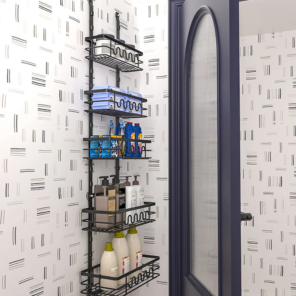 Over The Door Organizer, Wall Mounted Kitchen Bathroom Rack