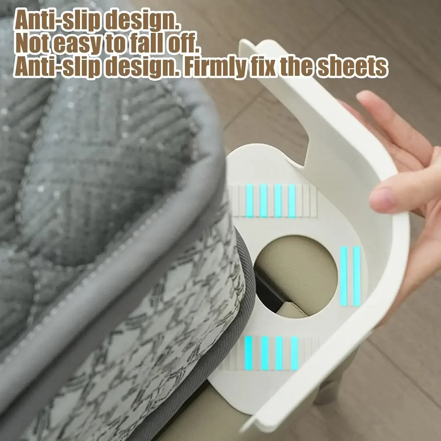 8 Pack Bed Lock Sheet Holders Fitted Sheet Clips Heavy Duty Mattress Size Compatible