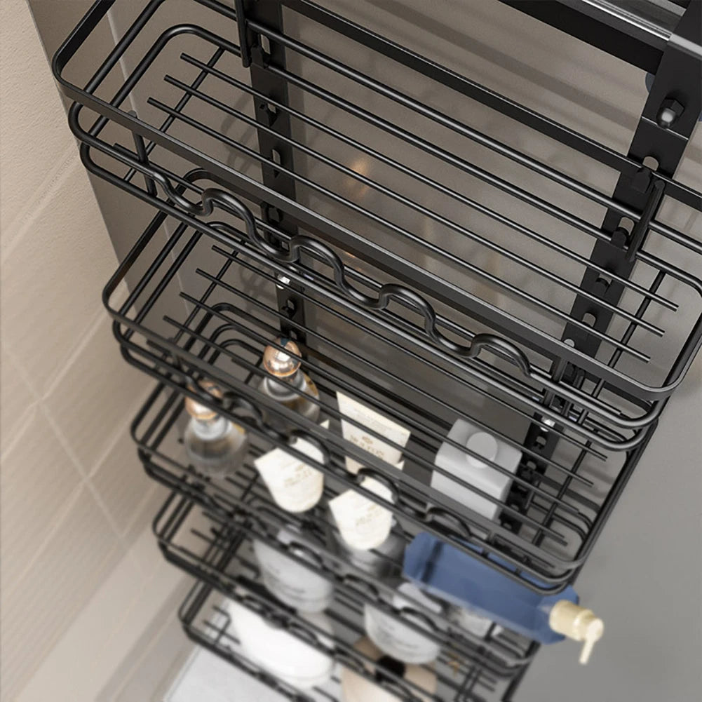 Over The Door Organizer, Wall Mounted Kitchen Bathroom Rack