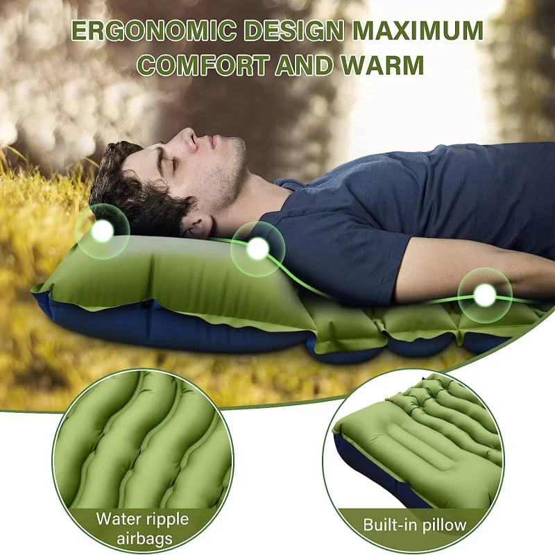 Portable Outdoor Camping Air Mattress Ultralight Bed