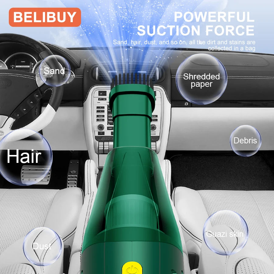 BELIBUY Car Vacuum Cleaner Multifunctional Household Machine